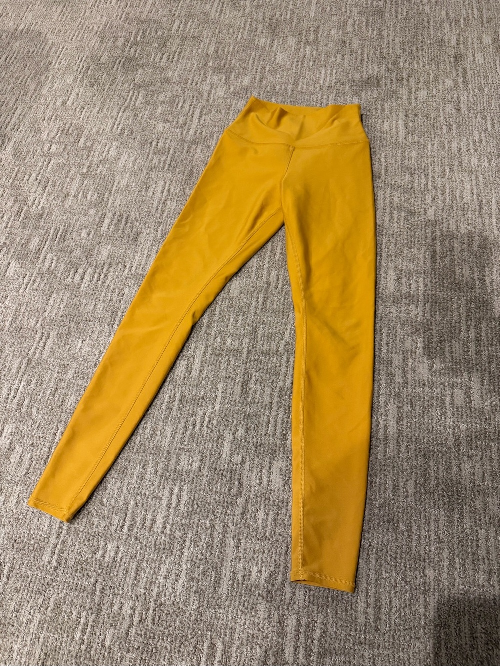 ALO Yoga Mustard Yellow High-Waist Jeggings